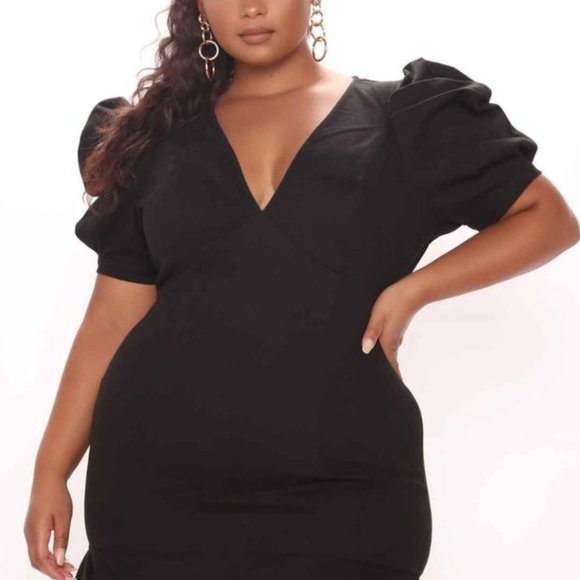 Black Denim Dress 3X - Picture 2 of 3